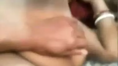 Married Desi XXX wife gets her bald pussy fingered by her husband MMS