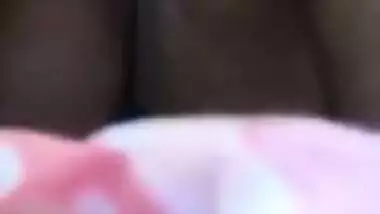 Amateur Indian chick masturbates XXX pussy soaping it and rubbing nipples