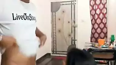 Desi CPl Bathing And Blowjob