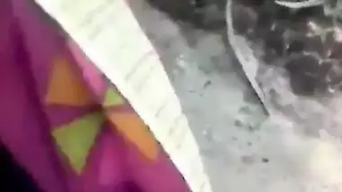 Desi village girl outdoor fun