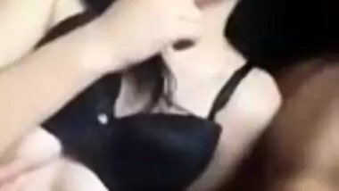 Arab Cute Girl Showing boobs Sucking bf nippls n showing condom