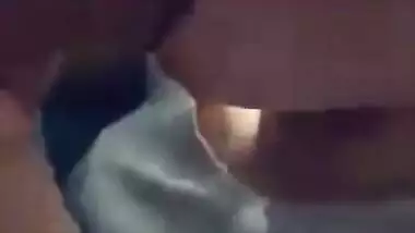 Beautiful girl sucking lover cock
