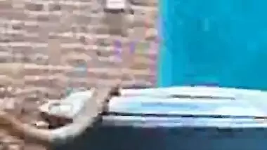 Sexy Pakistani Aunty And Son’s Friend In Terrace