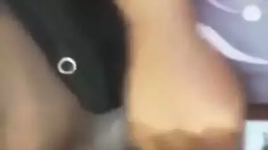 Tamil wife hairy pussy drilling with big dick of husband