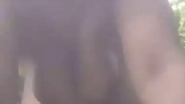 Big boob lady enjoys desi outdoor sex with a gardener