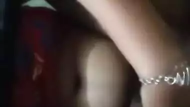 Slinky Desi slut takes her XXX coconuts out and licks sex nipple