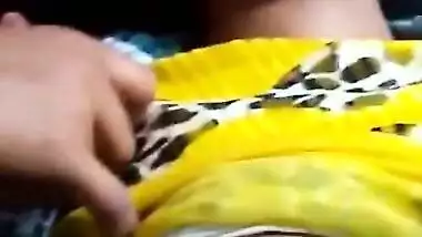 desi girl pushpa showing her melons to lover