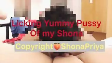 Shona Bhabhi Boob pressing And Pussy Licking 1