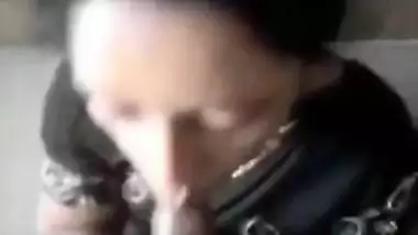 A horny maid sucking dick of her boss