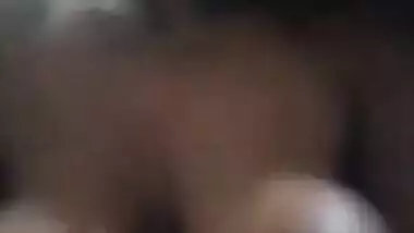 Bouncing Desi big boobs show during sex ride