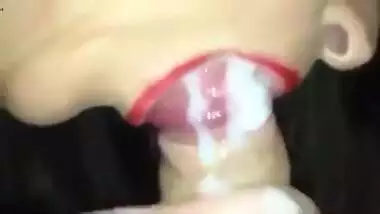 Blowjob, housewife, Indian housewife sucking dick,