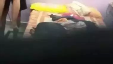 Excited fellow hugs his hot Desi girlfriend who wears no XXX panties
