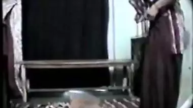 Cute shy Indian girl in shalwar suit down with...