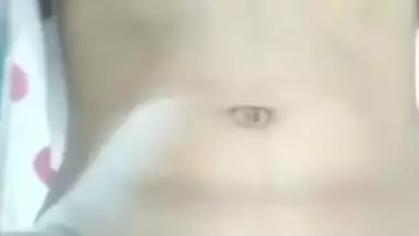 Cute Village Girl Fingering her Hairy Pussy