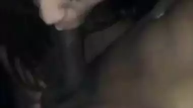 Attractive Desi gal carefully sucks XXX boner in complete darkness