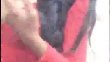 hot slut flashes her hot tits on public road