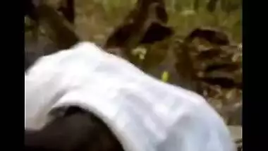 Blue film Bengali sex movie scene of legal age teenager girl Jyothi fucking outdoors