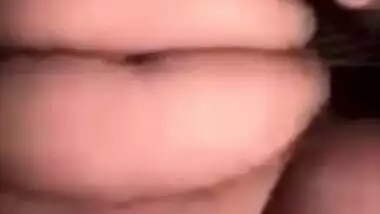 Cute girl showing boob pussy and asshole