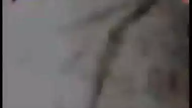 Nude desi lady tempts the man during a video call sex