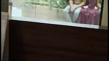 Smooching at public place