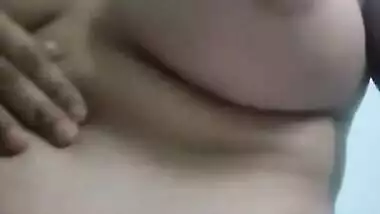 Big boobs desi teen college girl strip teases and seduces lover